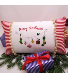 Cadou de craciun perna decorativa personalizata Merry Christmas