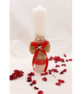 Lumanare botez personalizata Irina Nicoleta