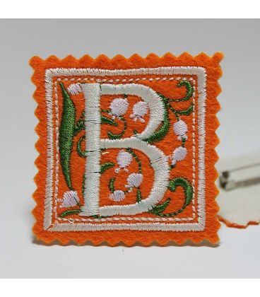Marturie botez personalizata monograma B