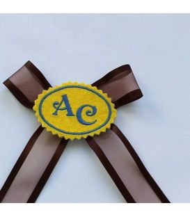 Marturie botez personalizata monograme AC