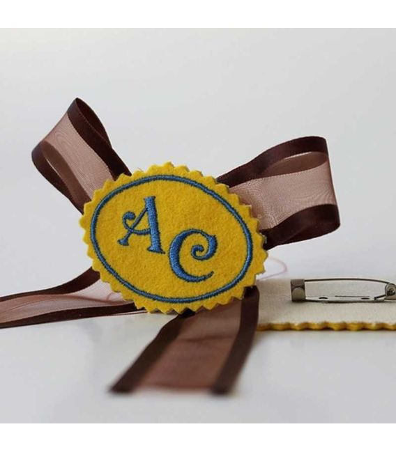 Marturie botez personalizata monograme AC