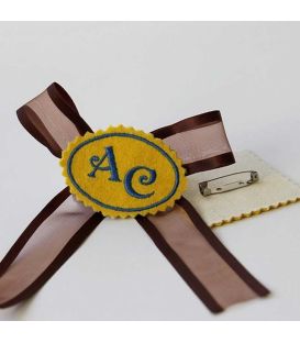 Marturie botez personalizata monograme AC