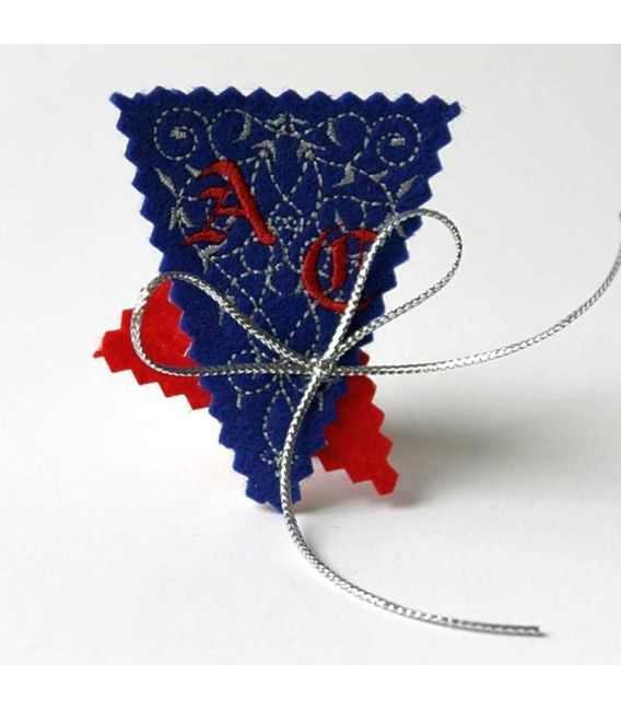 Marturie botez personalizata monograme AD