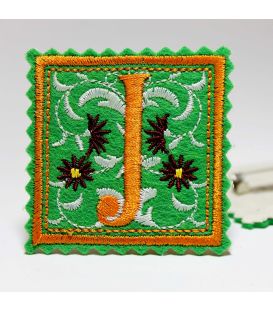 Marturie botez personalizata cu monograme J