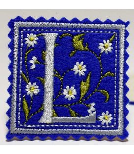 Marturie botez personalizata cu monograme L