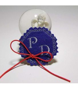 Marturii botez personalizate cu monograme PD