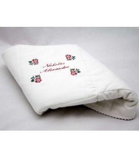 Plapumioara  botez traditionala brodata floare rosie