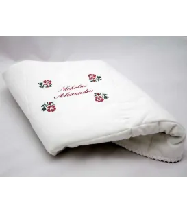 Plapumioara  botez traditionala brodata floare rosie