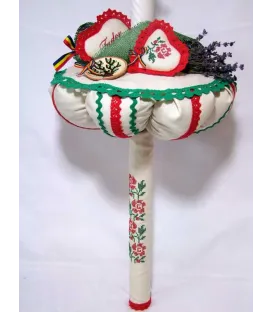 Lumanare botez traditionala ceramica Horezu