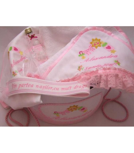 Trusou botez complet soare si fluturasi