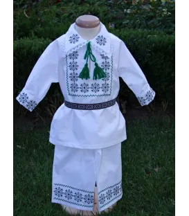 Hainute botez traditionale baieti stelute verde gri