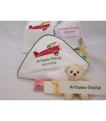 Trusou botez personalizat avion Artyom David