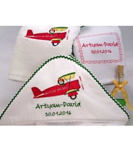 Trusou botez personalizat avion Artyom David