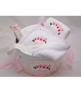 Trusou botez personalizat orhidee
