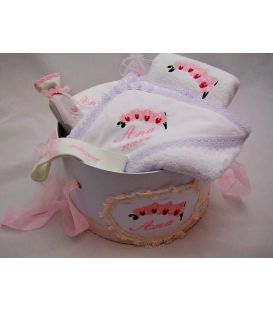 Trusou botez personalizat orhidee