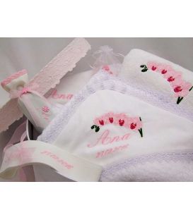 Trusou botez personalizat orhidee
