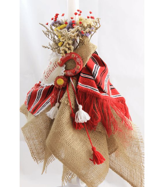 Lumanare botez traditionala Luca