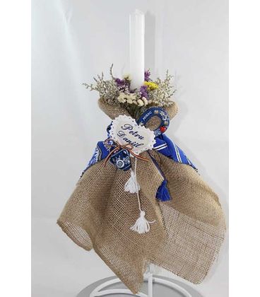 Lumanare botez traditionala Petru