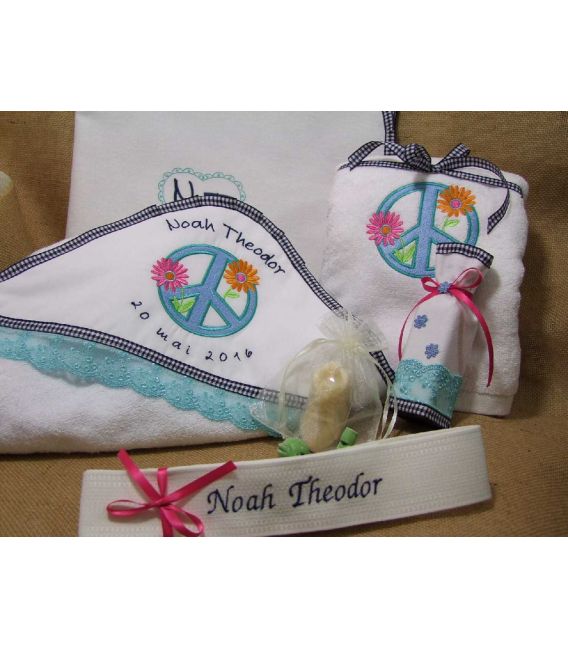 Trusou botez personalizat flower power