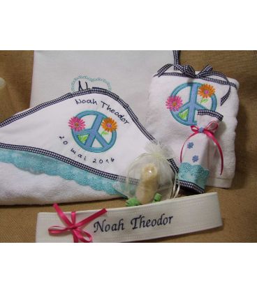 Trusou botez personalizat flower power
