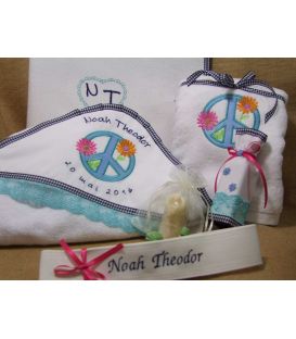 Trusou botez personalizat flower power