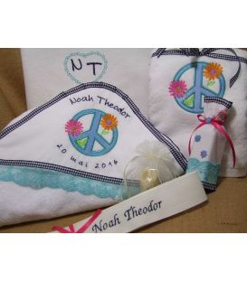 Trusou botez personalizat flower power