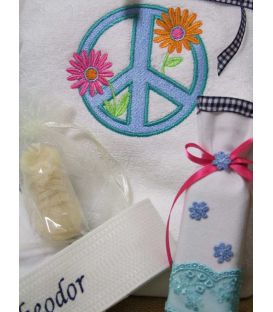Trusou botez personalizat flower power