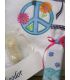 Trusou botez personalizat flower power