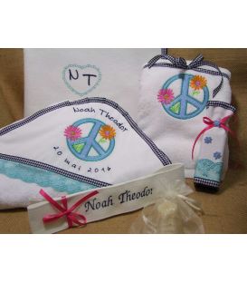 Trusou botez personalizat flower power
