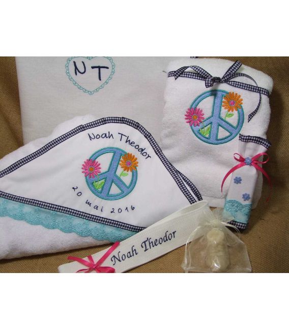 Trusou botez personalizat flower power