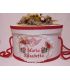 Cutie rotunda botez personalizata ingeras traditional