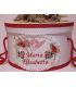 Cutie rotunda botez personalizata ingeras traditional