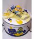Cutie rotunda botez personalizata Minions