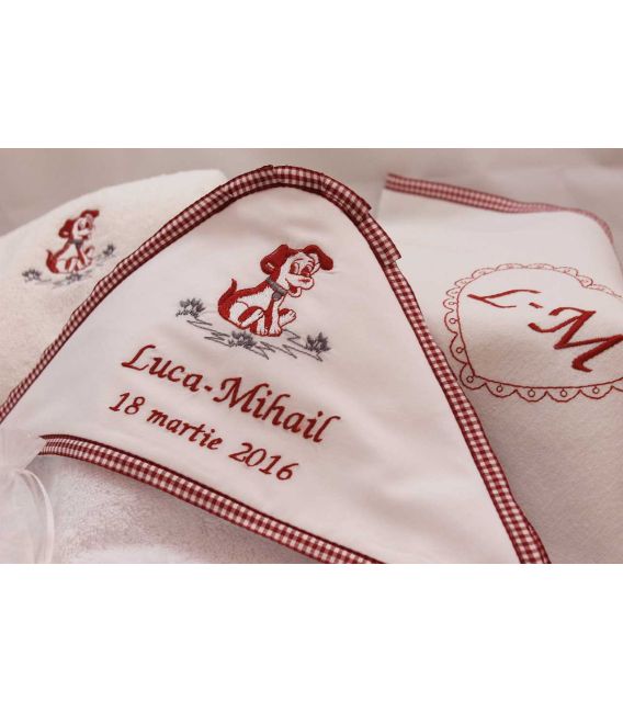 Trusou botez personalizat Catelus