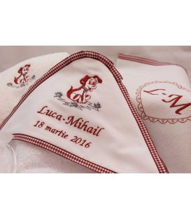 Trusou botez personalizat Catelus