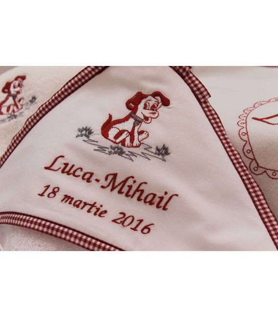 Trusou botez personalizat Catelus
