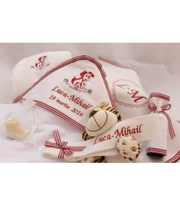 Trusou botez personalizat Catelus