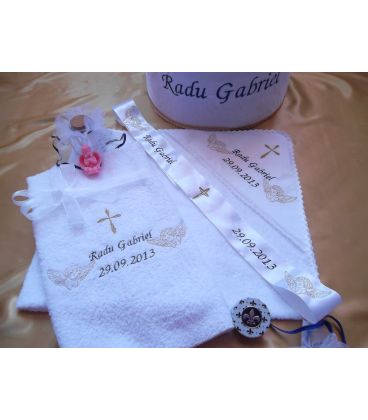 Trusou botez personalizat doi ingerasi