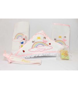 Trusou botez personalizat norisor si curcubeu