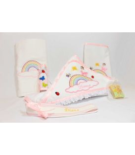 Trusou botez personalizat norisor si curcubeu