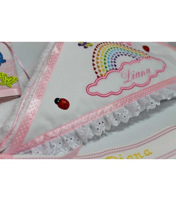 Trusou botez personalizat norisor si curcubeu