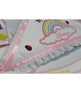 Trusou botez personalizat norisor si curcubeu