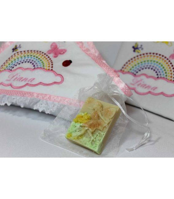 Trusou botez personalizat norisor si curcubeu