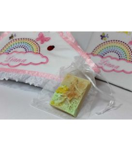Trusou botez personalizat norisor si curcubeu