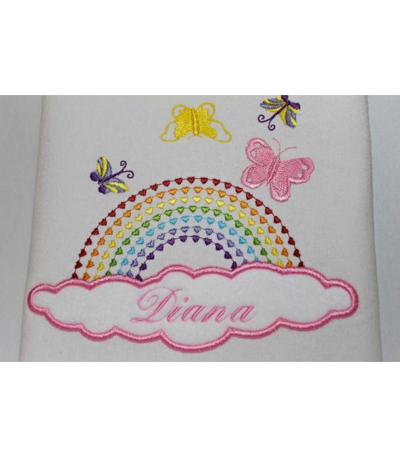 Trusou botez personalizat norisor si curcubeu