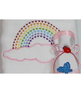 Trusou botez personalizat norisor si curcubeu