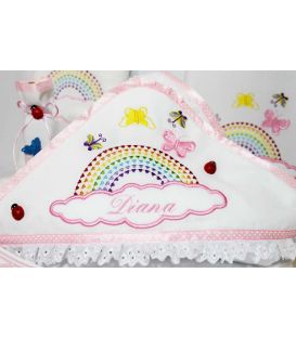 Trusou botez personalizat norisor si curcubeu