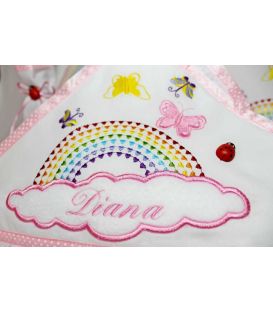 Trusou botez personalizat norisor si curcubeu