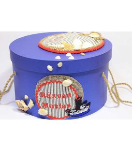 Trusou botez personalizat si cutie botez cu tema marina  - Trusouri  Botez Complete