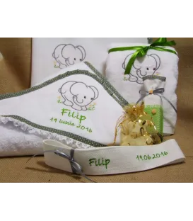 Trusou botez Elefantel verde